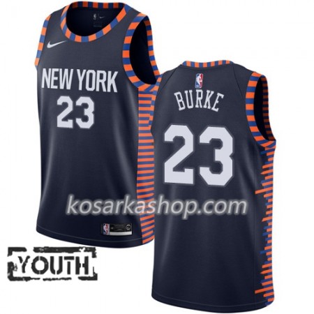Dres New York Knicks Trey Burke 23 Nike 2018-19 City Edition Navy Swingman - Dječji